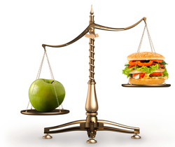 Apfel gewinnt auf der Waage